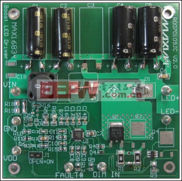 圖1. LED驅動器電路板